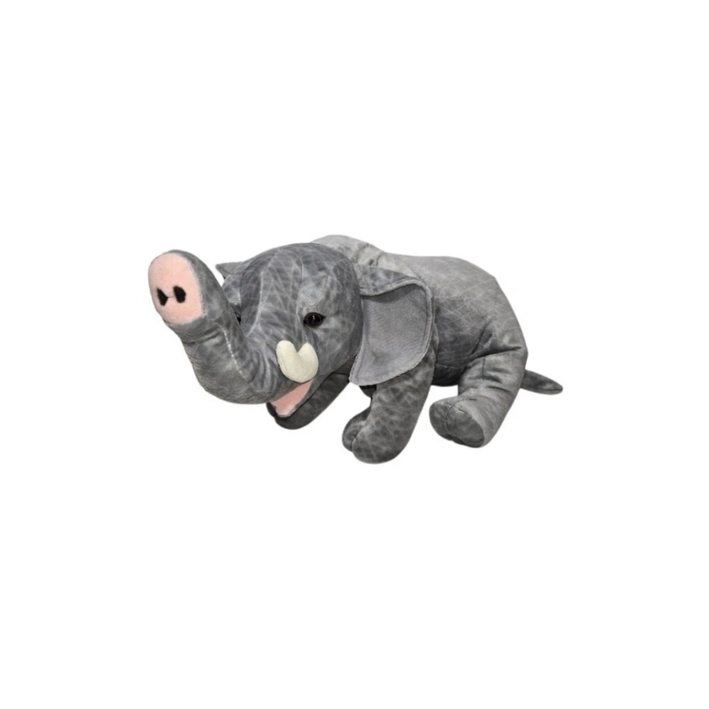 Elephant Realistic Plush Stuffed Animal Leosco Collection - 21½" L Rare